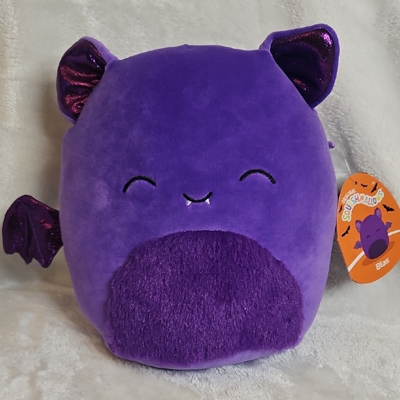 Squishmallows Other - 8" Squishmallows Blas Purple Bat Halloween Squad Plush Collectible